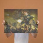تابلو عکس گیمینگ وار همر - (افقی) Warhammer 40000 Art-003 - Image 4
