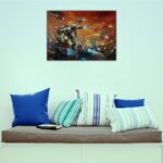 تابلو عکس گیمینگ وار همر - (افقی) Warhammer 40000 Art-004 - Image 6