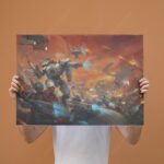 تابلو عکس گیمینگ وار همر - (افقی) Warhammer 40000 Art-004 - Image 4