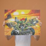 تابلو عکس گیمینگ وار همر - (افقی) Warhammer 40000 Art-008 - Image 4