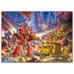 تابلو عکس گیمینگ وار همر - (افقی) Warhammer 40000 Art-009