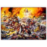 تابلو عکس گیمینگ وار همر - (افقی) Warhammer 40000 Art-010