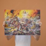 تابلو عکس گیمینگ وار همر - (افقی) Warhammer 40000 Art-010 - Image 4