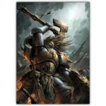 تابلو عکس گیمینگ وار همر - (عمودی) Warhammer 40,000 Art-019