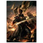 تابلو عکس گیمینگ وار همر - (عمودی) Warhammer 40,000 Art-020