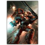 تابلو عکس گیمینگ وار همر - (عمودی) Warhammer 40,000 Art-021