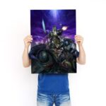 تابلو عکس گیمینگ وار همر - (عمودی) Warhammer 40,000 Art-024 - Image 3