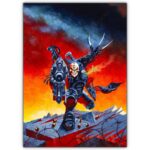 تابلو عکس گیمینگ وار همر - (عمودی) Warhammer 40,000 Art-037