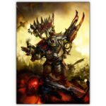 تابلو عکس گیمینگ وار همر - (عمودی) Warhammer 40000 10th Edition-010
