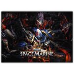 تابلو عکس گیمینگ وار همر - (افقی) Warhammer 40000 Space Marine 2-003