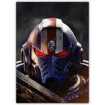 تابلو عکس گیمینگ وار همر - (عمودی) Warhammer 40000 Space Marine 2-005