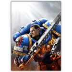تابلو عکس گیمینگ وار همر - (عمودی) Warhammer 40000 Space Marine 2-006