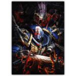 تابلو عکس گیمینگ وار همر - (عمودی) Warhammer 40000 Space Marine 2-007