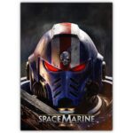 تابلو عکس گیمینگ وار همر - (عمودی) Warhammer 40000 Space Marine 2-009