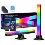لامپ گیمینگ RGB با نورپردازی سینک موسیقی روی میز گیمینگ