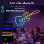 ریسه نئون فلکسی هوشمند 5 متری آی سی دار (RGBIC) موزیکال با ریموت و اپ موبایل - Image 5