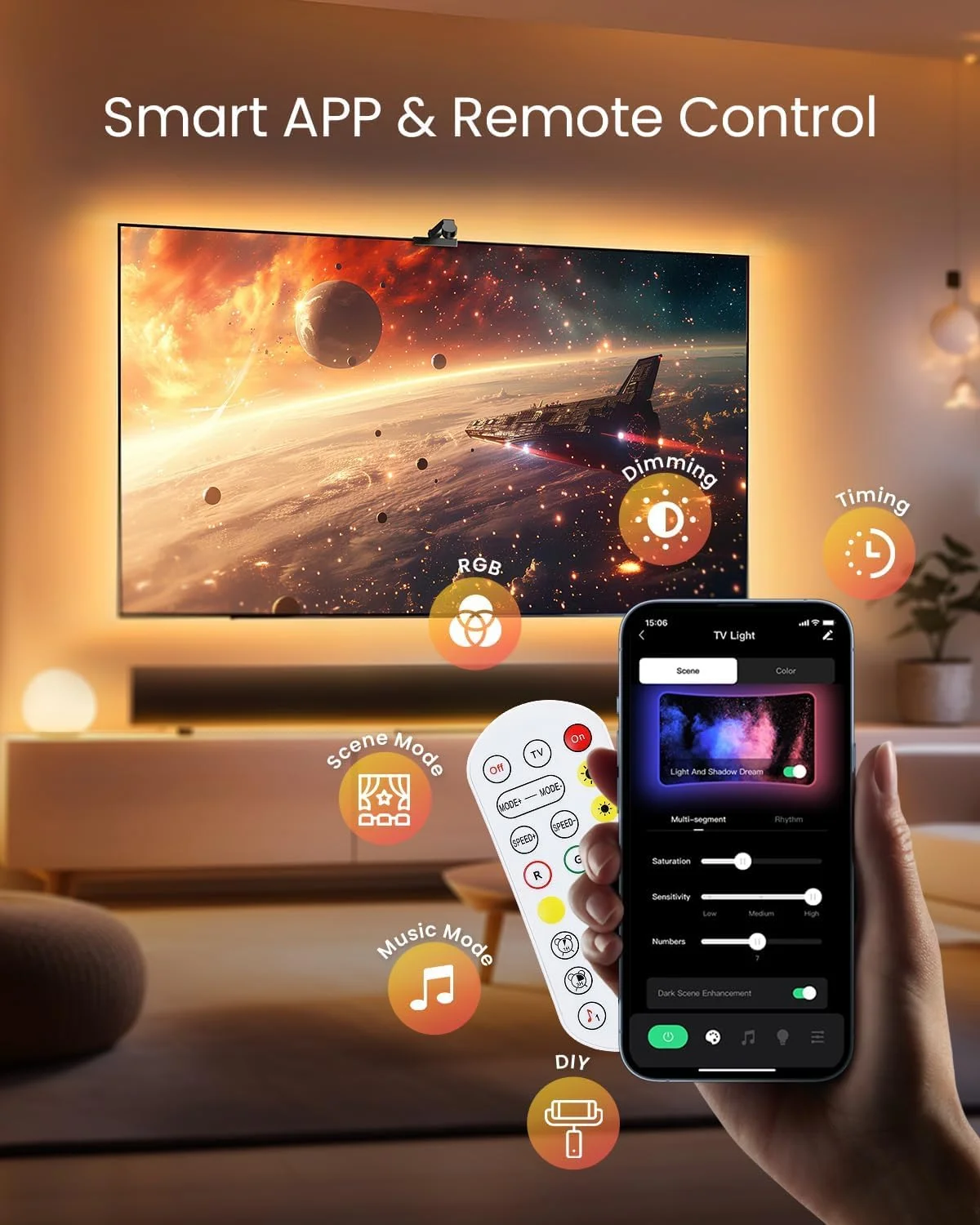 ریموت کنترل و اپلیکیشن حرفه‌ای