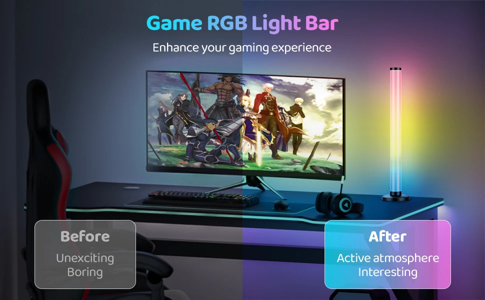 لامپ هوشمند رومیزی RGB فوتونیکس با قابلیت نورپردازی 360 درجه مدل PX-SAL-02 با تکنولوژی Tuya و ریموت کنترل
