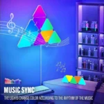 پنل دیواری هوشمند مثلثی 6 تکه RGB فوتونیکس مدل PX-TRI-02 همراه ریموت و اپلیکیشن موبایل - Image 9