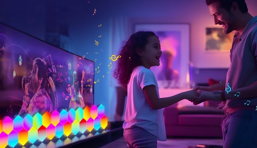 پنل دیواری هوشمند شش ضلعی 6 تکه RGB فوتونیکس مدل PX-HXA-02 همراه ریموت و اپلیکیشن موبایل