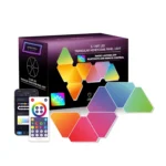 پنل دیواری هوشمند مثلثی 10 تکه RGB فوتونیکس مدل PX-TRI-03 همراه ریموت و اپلیکیشن موبایل