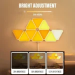 پنل دیواری هوشمند مثلثی 6 تکه RGB فوتونیکس مدل PX-TRI-02 همراه ریموت و اپلیکیشن موبایل - Image 4