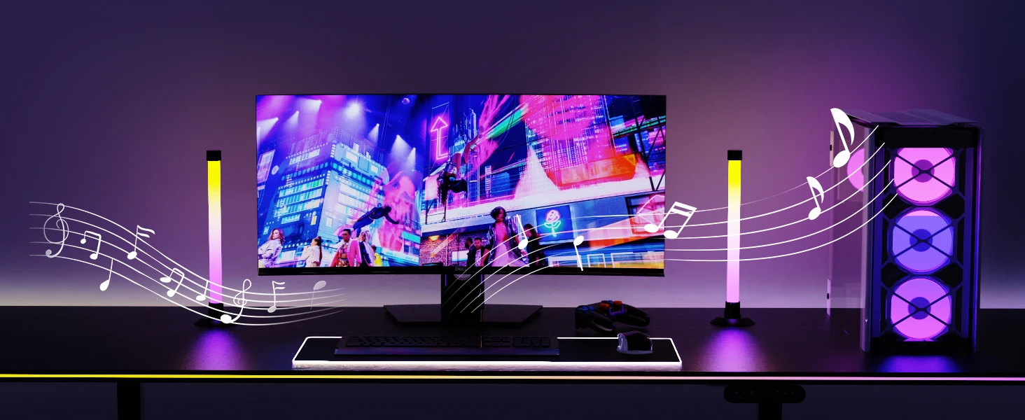 لامپ هوشمند رومیزی RGB فوتونیکس با قابلیت نورپردازی 360 درجه مدل PX-SAL-02 با تکنولوژی Tuya و ریموت کنترل