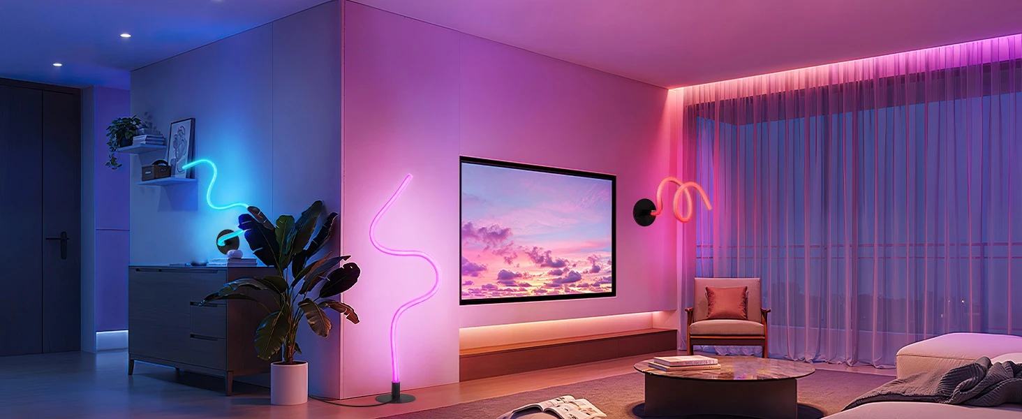 کرنرلایت فلکسیبل هوشمند RGB فوتونیکس مدل PX-CL-02 همراه ریموت کنترل و اپلیکیشن موبایل