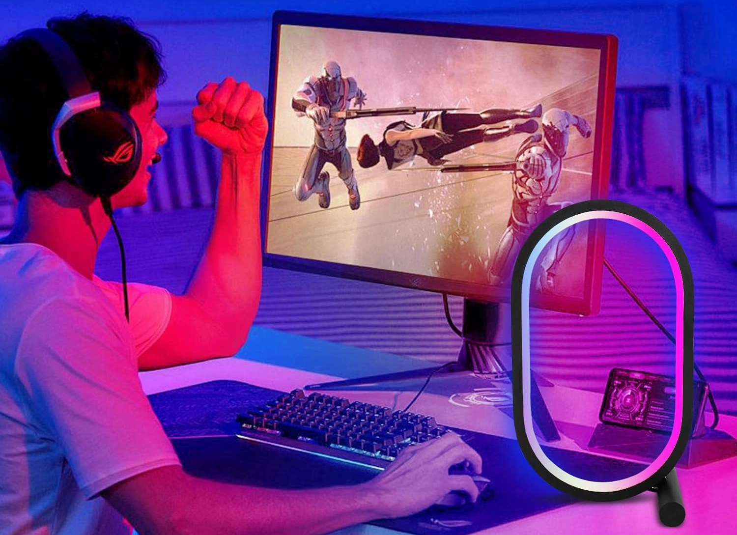 لامپ هوشمند گیمینگ – اتمسفر لایت –  RGB فوتونیکس مدل PX-SAL-03 با تکنولوژی Tuya و ریموت کنترل
