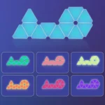 پنل دیواری مثلثی 10 تکه فوتونیکس مدل PX-TRI-01 با قابلیت سینک با تصویر مانیتور - Image 5