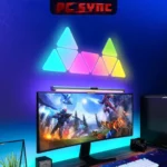 پنل دیواری مثلثی 10 تکه فوتونیکس مدل PX-TRI-01 با قابلیت سینک با تصویر مانیتور