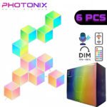 پنل دیواری 6 تکه هوشمند شش ضلعی RGB فوتونیکس مدل PX-HXA-04 با اپلیکیشن موبایل و ریموت کنترل و اتصال وای فای - Image 2