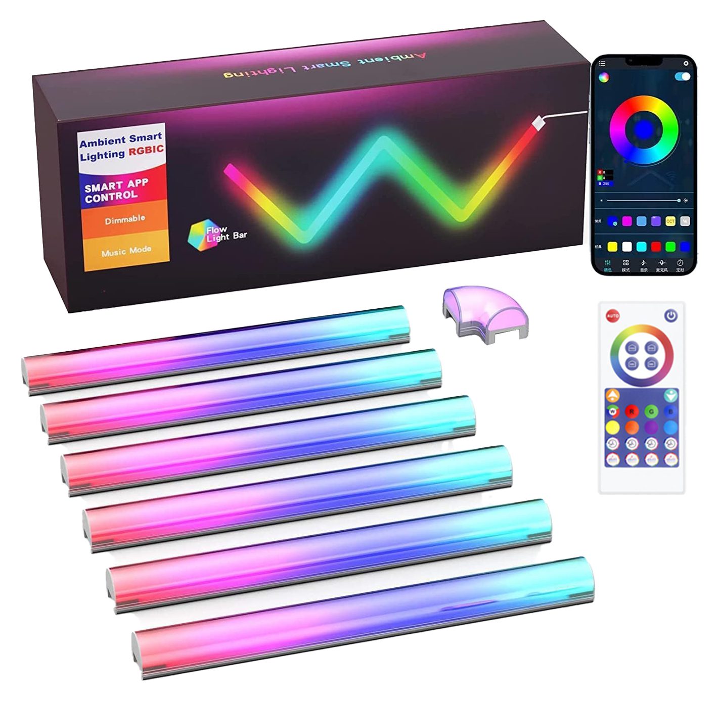 بیم لایت بیم لایت هوشمند 7 تکه (6+1) RGB فوتونیکس مدل PX-SLX-02 با تکنولوژی Tuya و ریموت کنترل - Image 1
