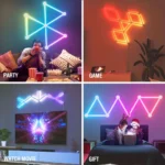 وال لایت هوشمند 6 تکه RGB فوتونیکس مدل 01-PX-DIY با تکنولوژی Tuya و ریموت کنترل - Image 4