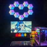 پنل دیواری 6 تکه هوشمند شش ضلعی RGB فوتونیکس مدل PX-HXA-04 با اپلیکیشن موبایل و ریموت کنترل و اتصال وای فای - Image 5