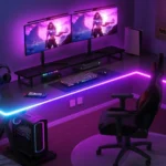 ریسه نئون فلکسی هوشمند RGB دور میز  گیمینگ فوتونیکس مدل PX-PSNL-01 با قابلیت سینک با تصویر مانیتور - Image 6