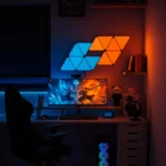 پنل دیواری 6 تکه هوشمند مثلثی RGB فوتونیکس - سوپر اسلیم - مدل PX-PSTL-01 با قابلیت سینک با تصویر مانیتور - Image 3