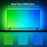 کیت نورپردازی تلویزیون - سینک باکس فوتونیکس مدل PX-Hsync-55 با تکنولوژی Tuya برای سایز 40 تا 85 اینچ با قابلیت اتصال HDMI و سینک با تصویر تلویزیون - Image 4