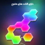 پنل دیواری هوشمند شش ضلعی 20 تکه RGB فوتونیکس مدل PX-HXA-05 با تکنولوژی Tuya اپلیکیشن موبایل و ریموت کنترل - Image 2