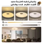 لامپ هوشمند سقفی RGB اسپیکر دار فوتونیکس مدل PX-CLE-04 همراه ریموت کنترل و اپلیکیشن موبایل - تصویر 5
