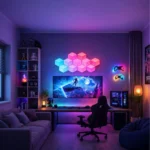 پنل دیواری 6 تکه هوشمند شش ضلعی RGB فوتونیکس مدل PX-PSHL-01 با قابلیت سینک با تصویر مانیتور - Image 5