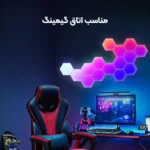 پنل دیواری هوشمند شش ضلعی 20 تکه RGB فوتونیکس مدل PX-HXA-05 با تکنولوژی Tuya اپلیکیشن موبایل و ریموت کنترل - Image 4