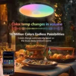 لامپ هوشمند سقفی RGB اسپیکر دار فوتونیکس مدل PX-CLE-04 همراه ریموت کنترل و اپلیکیشن موبایل - تصویر 7