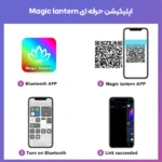 پنل دیواری 12 تکه هوشمند شش ضلعی RGB فوتونیکس مدل PX-TUN-01 با اپلیکیشن موبایل و ریموت کنترل - Image 7
